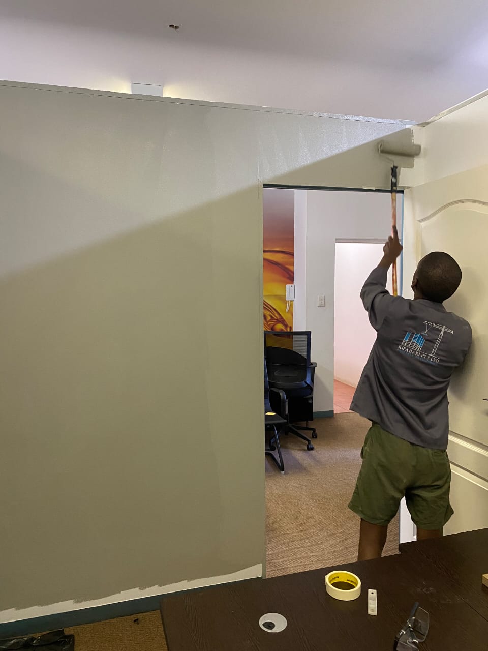 Interior painting and renovation work